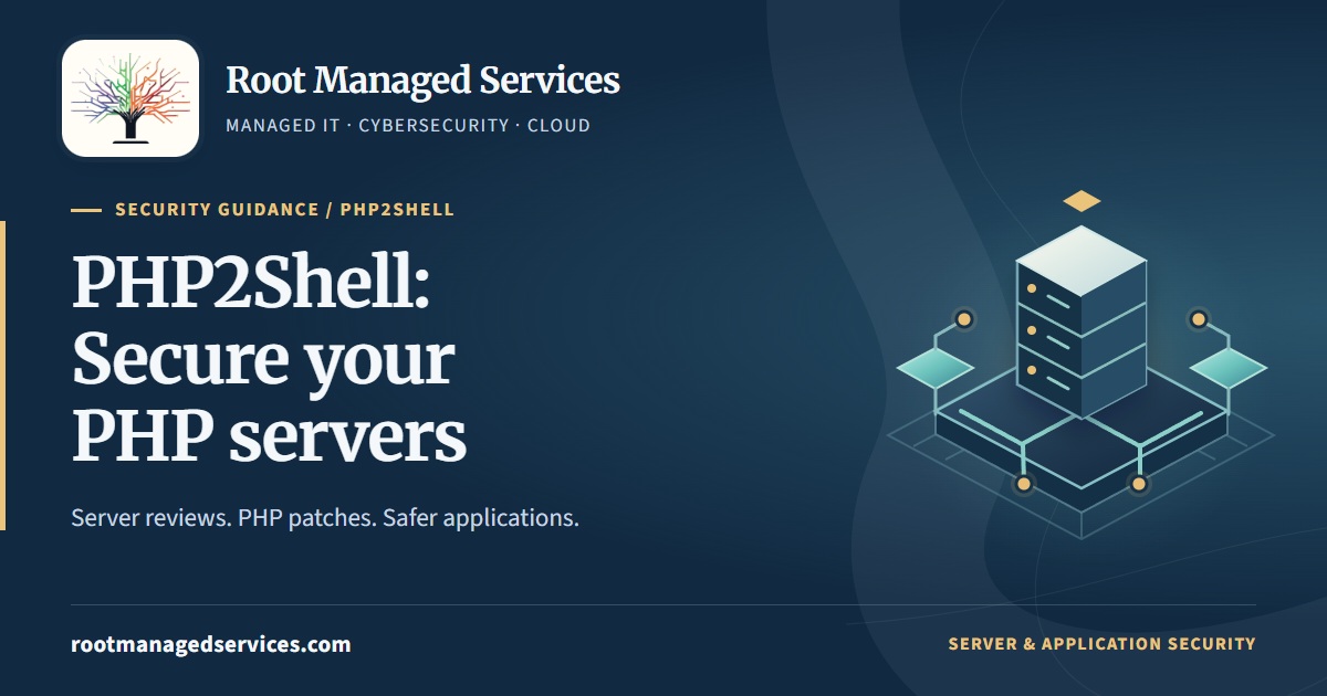 PHP2Shell: secure your PHP servers. Root Managed Services server and application security.